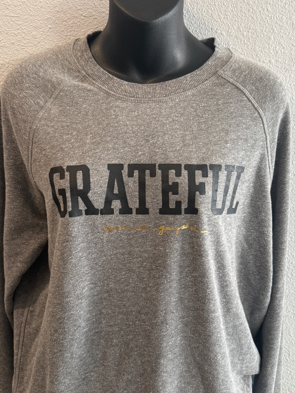 Spiritual Gangster Grateful Gray Crewneck Sweatshirt Graphic Pullover